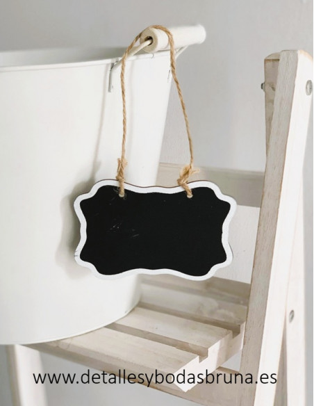 Pizarra para colgar vintage filo blanco