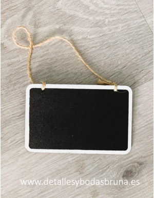 Pizarra para colgar rectangular con filo blanco 4 unidades