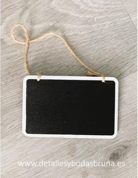 Pizarra para colgar rectangular con filo blanco 4 unidades