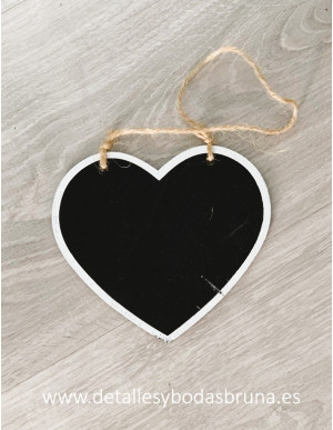 Pizarra Corazón para Colgar 3 unidades