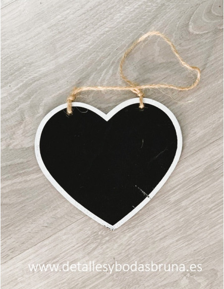 Pizarra Corazón para Colgar 3 unidades