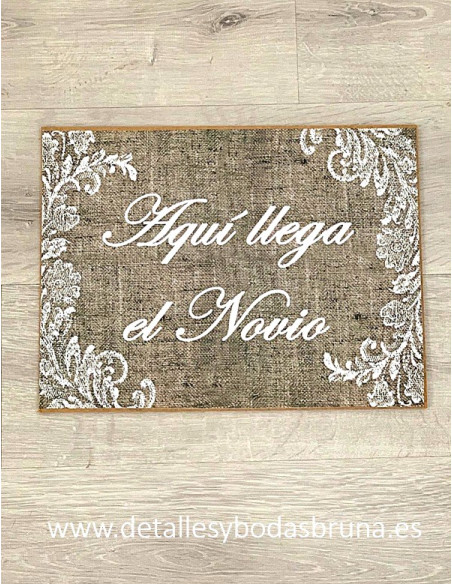 Cartel Aquí llega el Novio Yute y Blonda