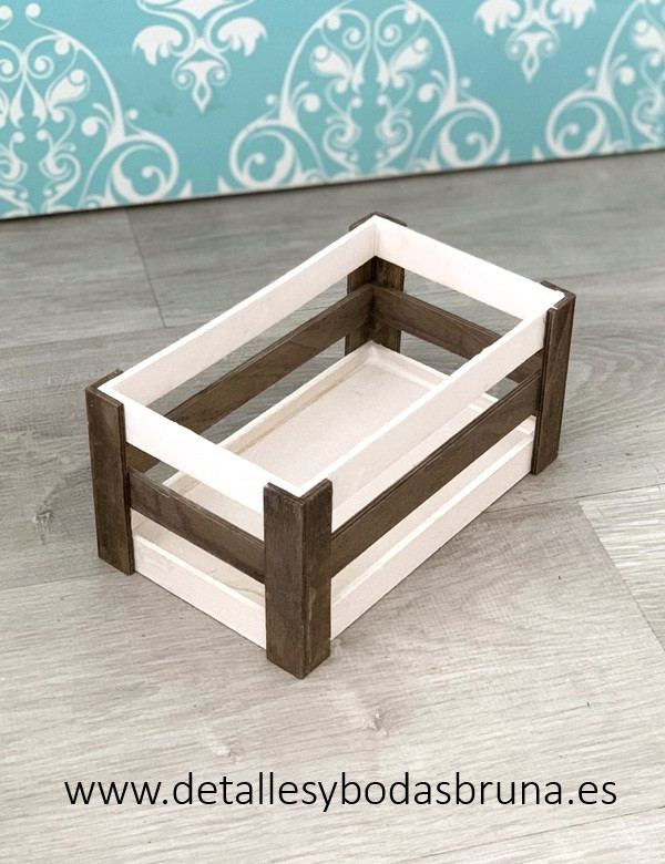 Caja de Madera Blanca Pequeña