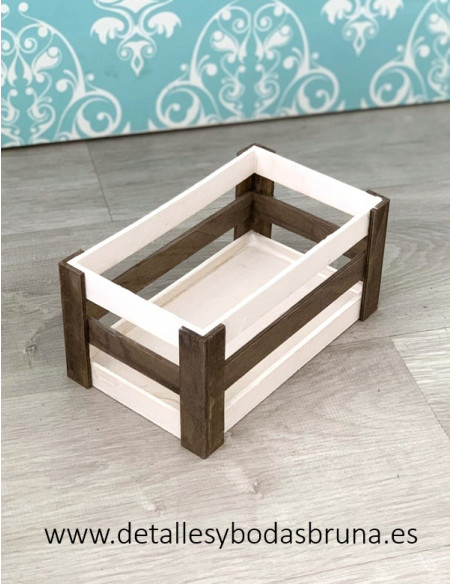 Caja de Madera Blanca Pequeña