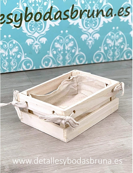 Caja de Madera Blanca con Forro