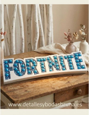 Letras de corcho para Chuches Fortnite