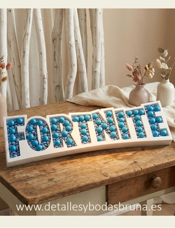Letras de corcho para Chuches Fortnite