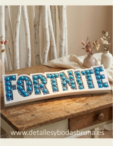 Letras de corcho para Chuches Fortnite