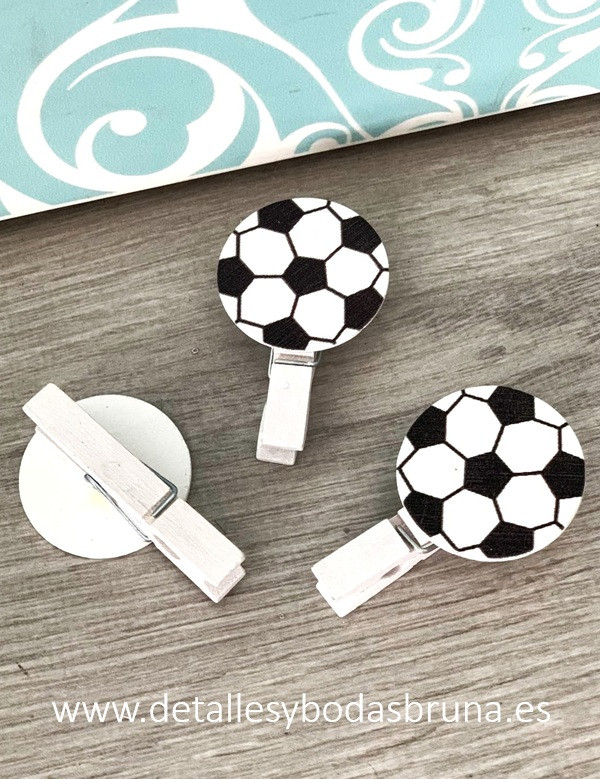 Pinzas Balón de Fútbol Lote de 10