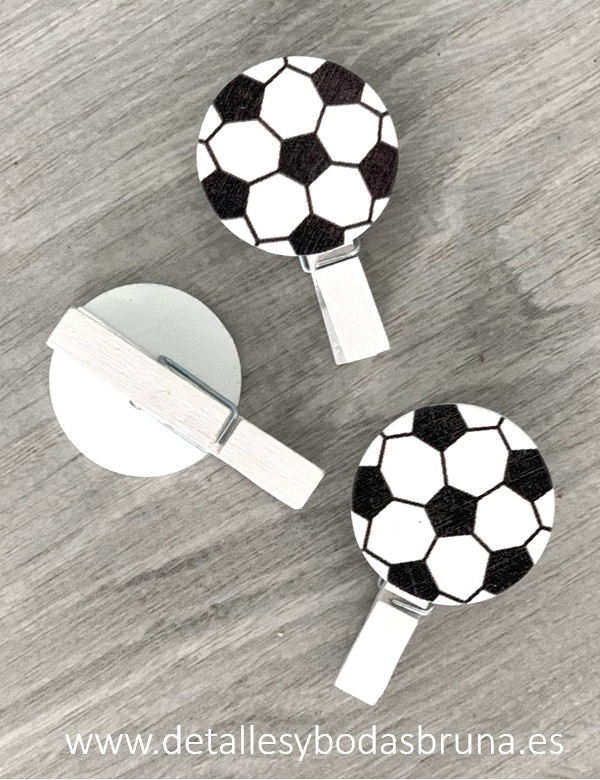 Pinzas Balón de Fútbol Lote de 10