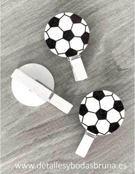 Pinzas Balón de Fútbol Lote de 10