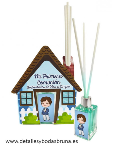 Mikado Casita Comunión Niño Fútbol Olor a Limpio