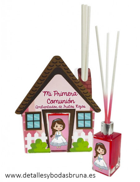 Ambientador Mikado Casita Comunión Niña Rosa