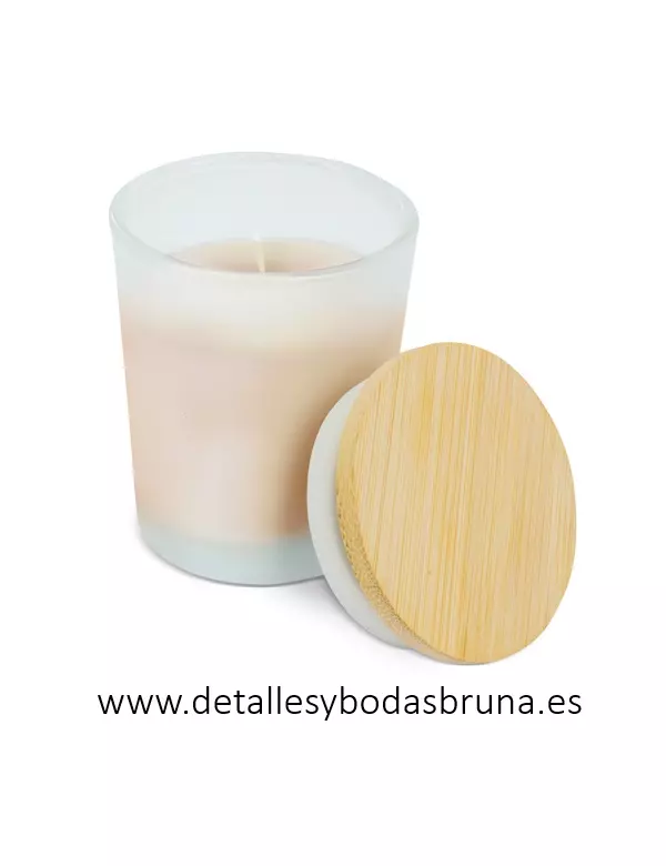 Vela con Tapa de Madera