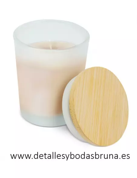 Vela con Tapa de Madera