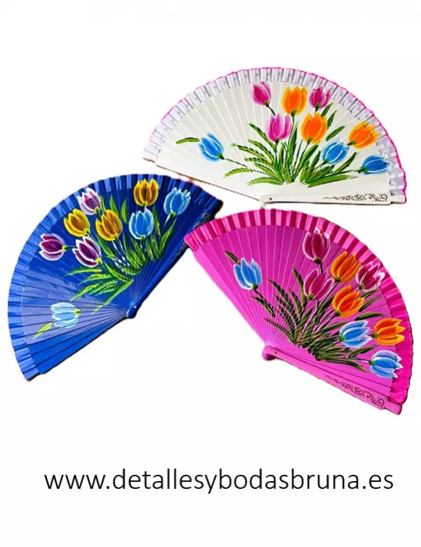 Abanico de Flores Tulipanes 12 u