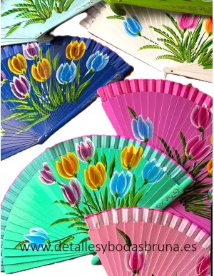 Abanico de Flores Tulipanes 12 u 2