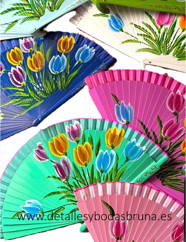 Abanico de Flores Tulipanes 12 u