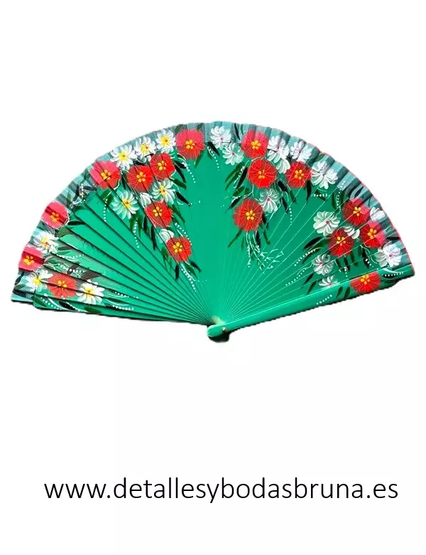 Abanico de Madera con Flores Petunia 12 u