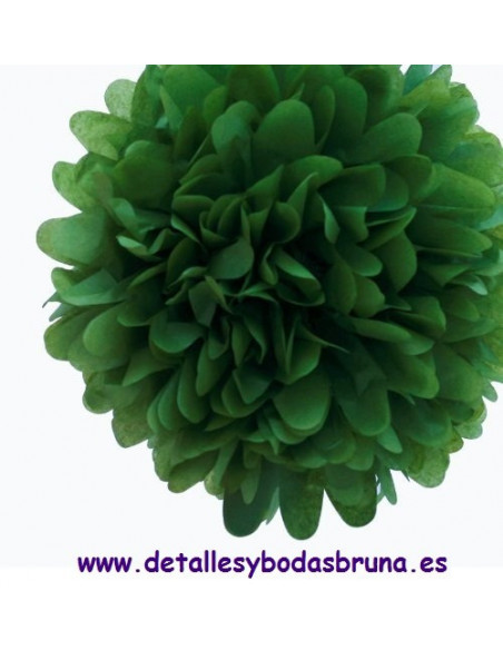 Pompones de papel 20 cm ESCOGE COLORES