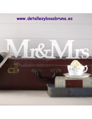 Letras Mr & Mrs - ULTIMAS 2 UNIDADES -