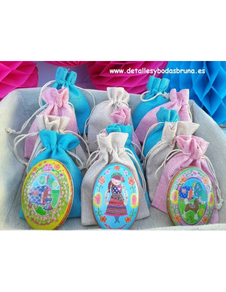 Bolsas de Lino pequeñas ESCOGE COLOR 