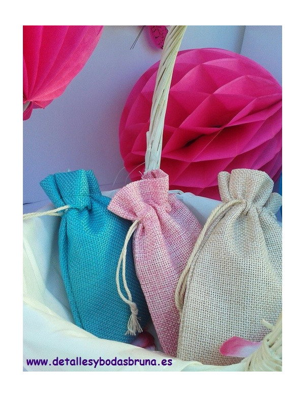 Bolsas de Lino pequeñas ESCOGE COLOR 