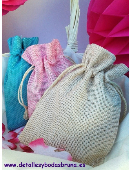 Bolsas de Lino pequeñas ESCOGE COLOR 