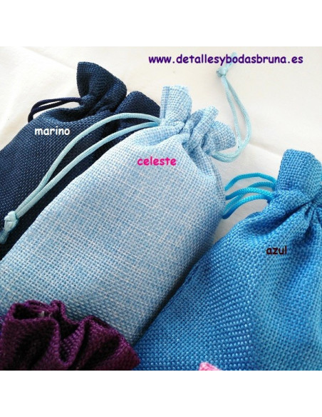 Bolsas de Lino pequeñas ESCOGE COLOR 