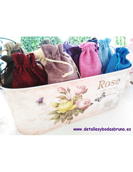 Bolsas de Lino pequeñas ESCOGE COLOR 