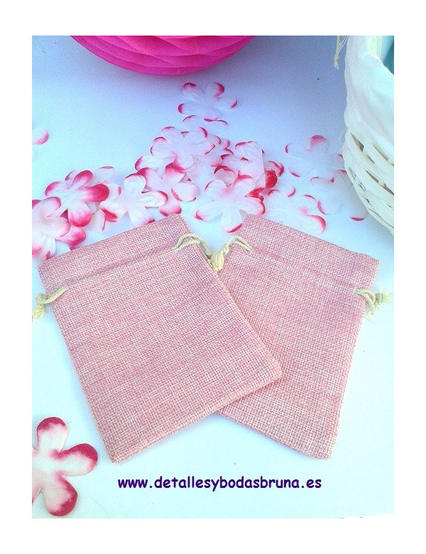 Bolsas de Lino pequeñas ESCOGE COLOR 