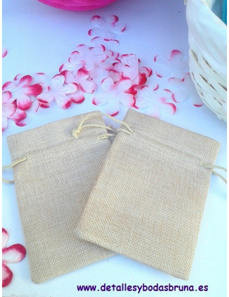 Bolsas de Lino pequeñas ESCOGE COLOR 