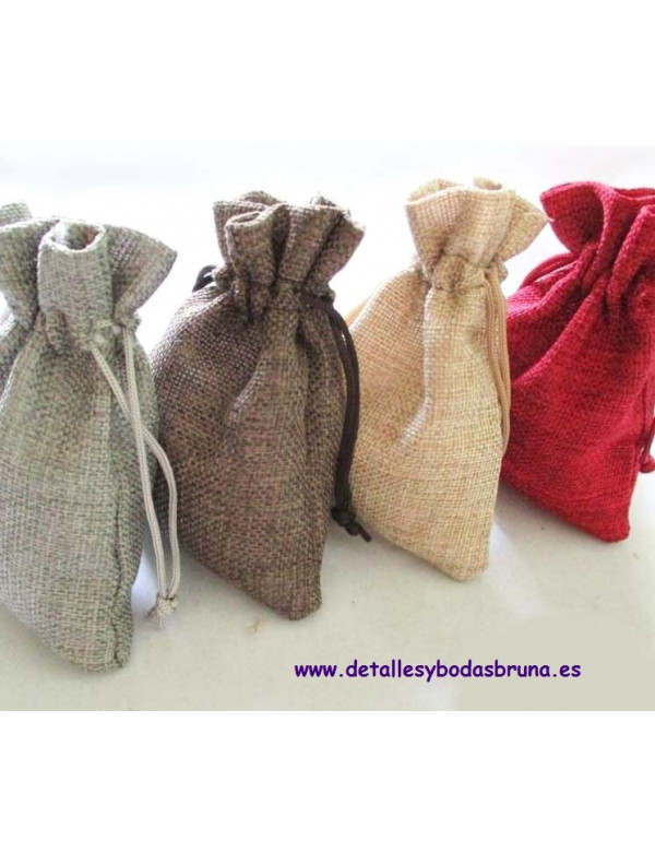 Bolsas de Lino pequeñas ESCOGE COLOR 