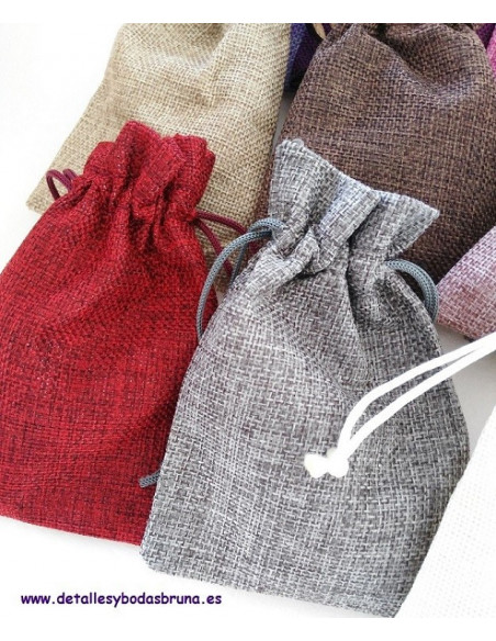 Bolsas de Lino pequeñas ESCOGE COLOR 