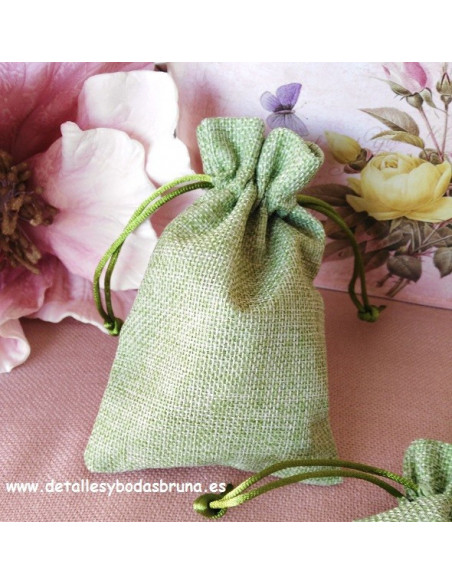 Bolsas de Lino pequeñas ESCOGE COLOR 