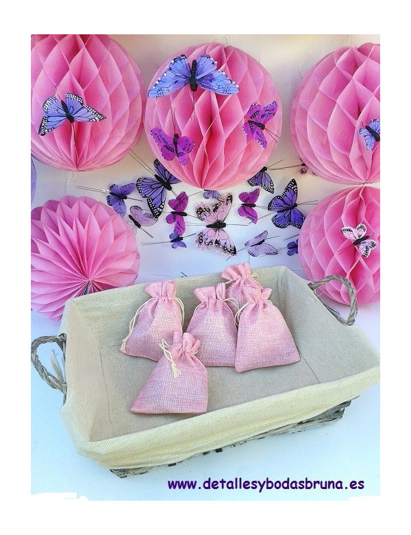 Bolsas de Lino pequeñas ESCOGE COLOR 