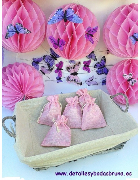 Bolsas de Lino pequeñas ESCOGE COLOR 