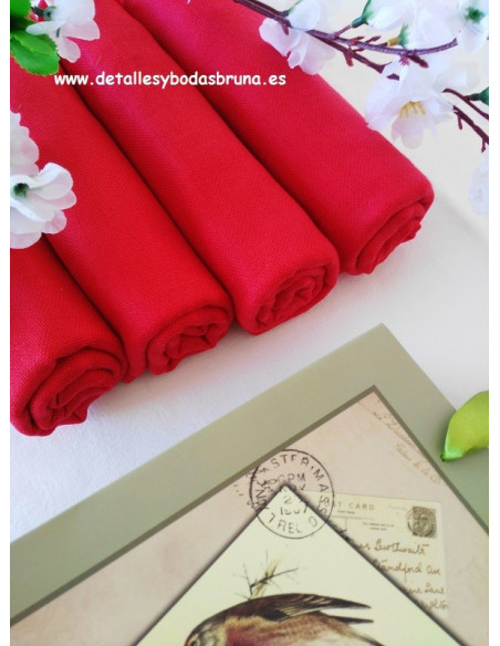 Pashminas Amplias Rojas 