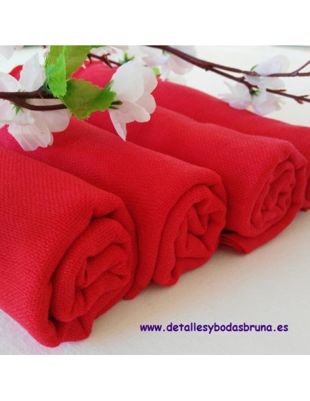 Pashminas Amplias Rojas 