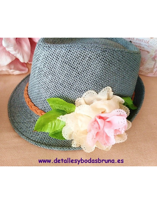 Sombrero Borsalino Flor STOCK LIMITADO