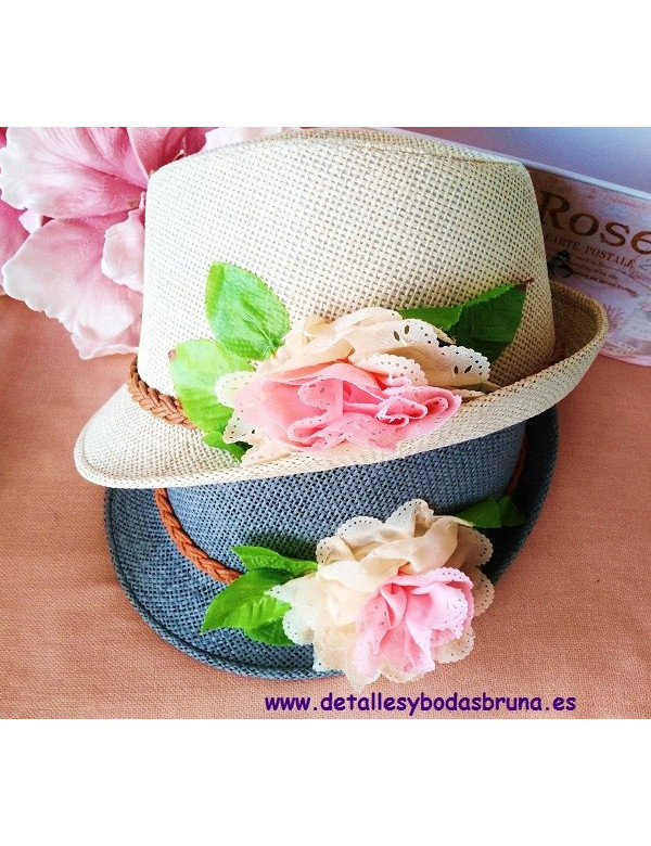 Sombrero Borsalino Flor STOCK LIMITADO