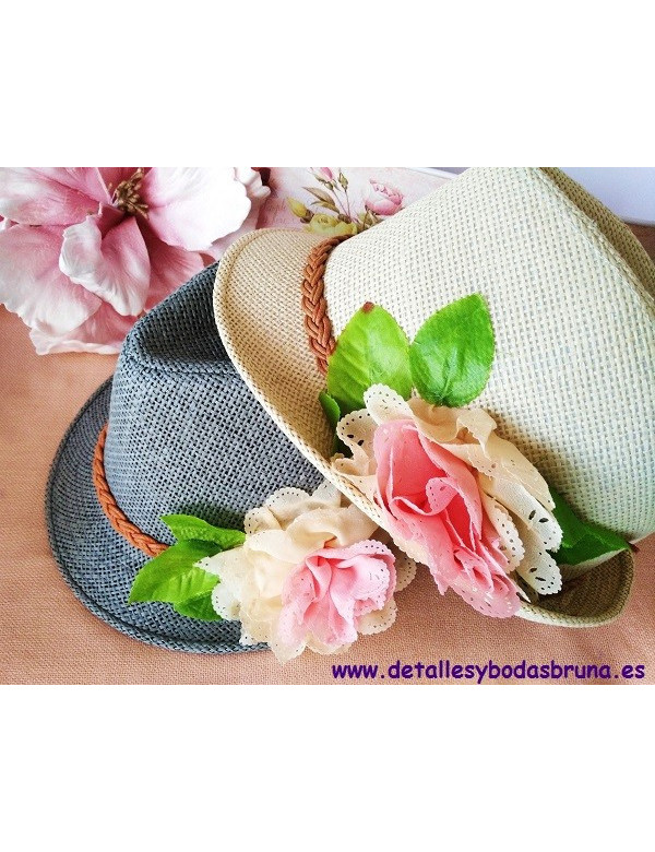 Sombrero Borsalino Flor STOCK LIMITADO