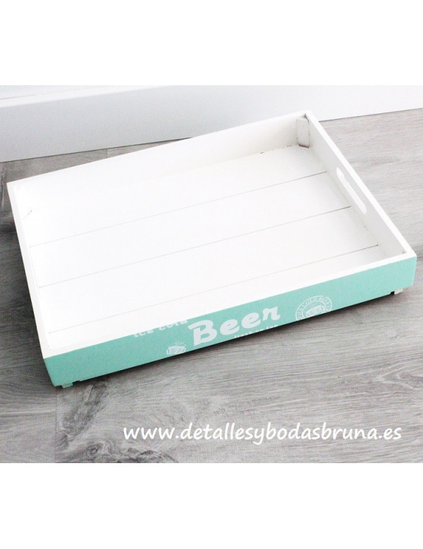 Bandeja Caja de Madera Beer 