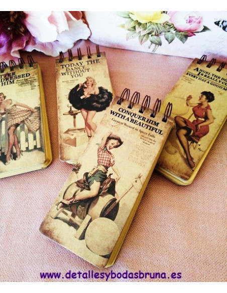 Libretas Vintage con boligrafo
