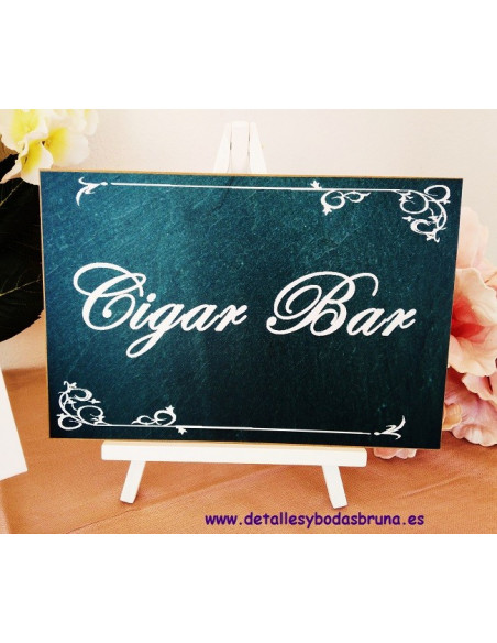 Cartel Cigar Bar Pizarra