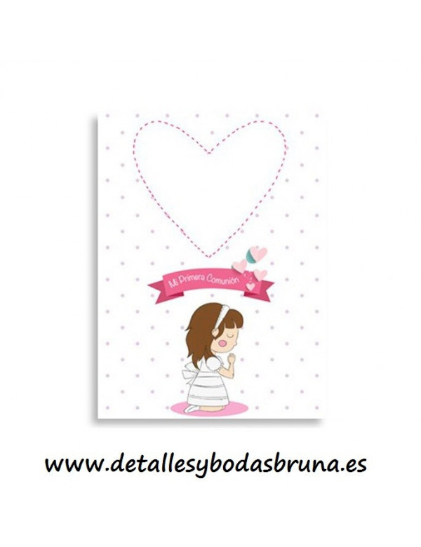 Árbol de Huellas Comunión Niña Corazón