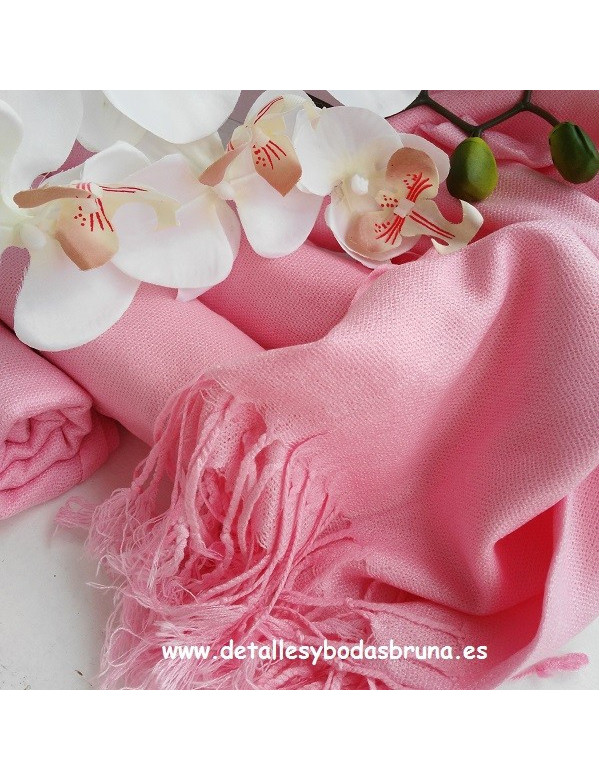 Pashminas Amplias Tonos Rosa 