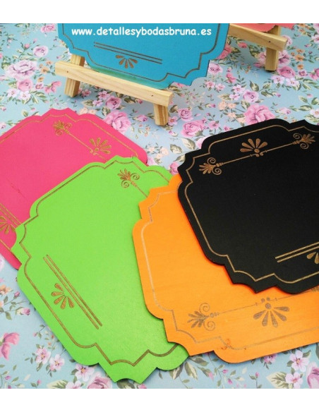 Pizarras Vintage de Colores con Atril 