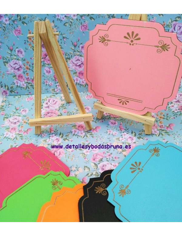 Pizarras Vintage de Colores con Atril 