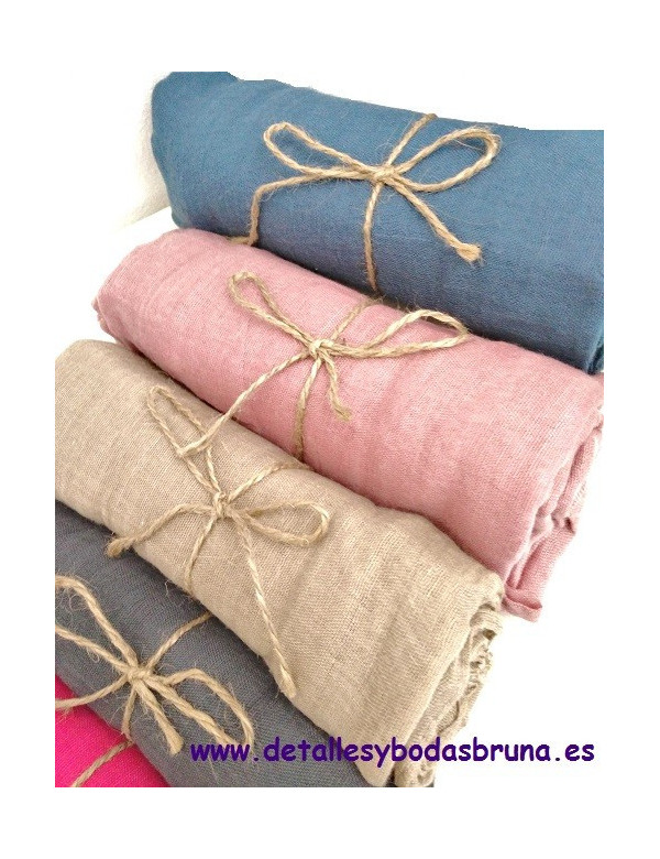 Pashminas preparadas con cuerda rustica